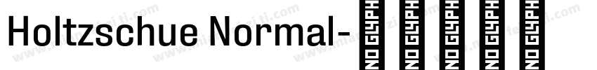 Holtzschue Normal字体转换